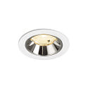 Plafonnier encastr� NUMINOS� S adapt� aux postes de travail avec �cran IP20, chrome, blanche gradable