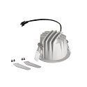 SLV Plafonnier encastr� NUMINOS� S rond, adapt� aux postes de travail avec �cran IP20, blanche, laqu� gradable