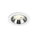 Plafonnier encastr� NUMINOS� S adapt� aux postes de travail avec �cran IP20, chrome, blanche gradable