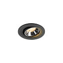 Plafonnier encastr� NUMINOS� MOVE S pivotant, adapt� aux postes de travail avec �cran IP20, chrome, noir gradable