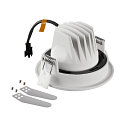 SLV Plafonnier encastr� NUMINOS� MOVE S rond, adapt� aux postes de travail avec �cran IP20, blanche, laqu� gradable