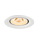 SLV Plafonnier encastr� NUMINOS� GIMBLE M adapt� aux postes de travail avec �cran IP20, blanche, laqu� gradable