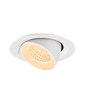 SLV Plafonnier encastr� NUMINOS� GIMBLE M adapt� aux postes de travail avec �cran IP20, blanche, laqu� gradable