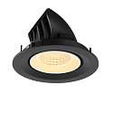 SLV Plafonnier encastr� NUMINOS� GIMBLE M adapt� aux postes de travail avec �cran IP20, noir, blanche, laqu� gradable