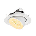 SLV Plafonnier encastr� NUMINOS� GIMBLE M adapt� aux postes de travail avec �cran IP20, blanche, laqu� gradable