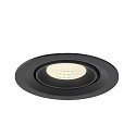 SLV Plafonnier encastr� NUMINOS� GIMBLE M adapt� aux postes de travail avec �cran IP20, noir, laqu� gradable