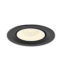 SLV Plafonnier encastr� NUMINOS� GIMBLE M adapt� aux postes de travail avec �cran IP20, noir, blanche, laqu� gradable
