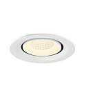 SLV Plafonnier encastr� NUMINOS� GIMBLE M adapt� aux postes de travail avec �cran IP20, blanche, laqu� gradable