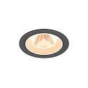 ceiling recessed luminaire NUMINOS� M round, suitable for VDU workstation IP20, black, white, lacquered dimmable