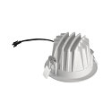 SLV Plafonnier encastr� NUMINOS� M rond, adapt� aux postes de travail avec �cran IP20, blanche, laqu� gradable