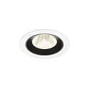 Plafonnier encastr� NUMINOS� M adapt� aux postes de travail avec �cran IP20, noir, blanche gradable