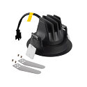 SLV Plafonnier encastr� NUMINOS� MOVE M rond, adapt� aux postes de travail avec �cran IP20, noir, laqu� gradable