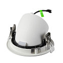SLV Plafonnier encastr� NUMINOS� GIMBLE L rond, adapt� aux postes de travail avec �cran IP20, blanche, laqu� gradable