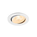 Plafonnier encastr� NUMINOS� MOVE L rond, adapt� aux postes de travail avec �cran IP20, blanche, laqu� gradable