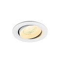 Plafonnier encastr� NUMINOS� MOVE L rond, adapt� aux postes de travail avec �cran IP20, blanche, laqu� gradable