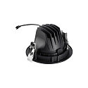 SLV Plafonnier encastr� NUMINOS� MOVE L rond, adapt� aux postes de travail avec �cran IP20, noir, laqu� gradable