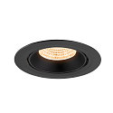 SLV Plafonnier encastr� NUMINOS� GIMBLE XL adapt� aux postes de travail avec �cran IP20, noir, laqu� gradable