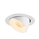 SLV Plafonnier encastr� NUMINOS� GIMBLE XL adapt� aux postes de travail avec �cran IP20, blanche, laqu� gradable