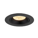 SLV Plafonnier encastr� NUMINOS� GIMBLE XL adapt� aux postes de travail avec �cran IP20, noir, laqu� gradable
