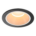 ceiling recessed luminaire NUMINOS� XL round, suitable for VDU workstation IP20, black, white, lacquered dimmable