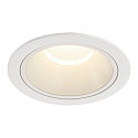 Plafonnier encastr� NUMINOS� XL rond, adapt� aux postes de travail avec �cran IP20, blanche, laqu� gradable