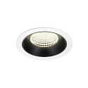 Plafonnier encastr� NUMINOS� XL adapt� aux postes de travail avec �cran IP20, noir, blanche gradable