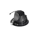 SLV Plafonnier encastr� NUMINOS� MOVE XL rond, adapt� aux postes de travail avec �cran IP20, noir, laqu� gradable