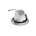 SLV Plafonnier encastr� NUMINOS� MOVE XL rond, adapt� aux postes de travail avec �cran IP20, blanche, laqu� gradable