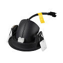 SLV Plafonnier encastr� NUMINOS� GIMBLE XS rond, adapt� aux postes de travail avec �cran IP20, noir, blanche, laqu� gradable