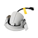 SLV Plafonnier encastr� NUMINOS� GIMBLE XS rond, adapt� aux postes de travail avec �cran IP20, blanche, laqu� gradable