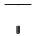 Luminaire � suspension monophas� ASTO TUBE avec douille GU10 IP20, noir
