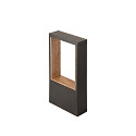 SLV outdoor floor lamp FLATT II 36 PHASE down, sea-air resistant IP65, anthracite, brown, dark wood, lacquered dimmable
