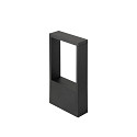 SLV Lampadaire d’extérieur FLATT II 36 PHASE Bas, résistant à l'air marin IP65, noir, laqué gradable