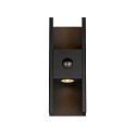 SLV Luminaire mural d’extérieur FLATT II SENSOR PHASE haut / bas, avec capteur, commutable, résistant à l'air marin IP54, noir