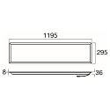 SLV Luminaire de plafond PANEL P 1200/300 45 ON-OFF >190LM/W UGR < 19, commutable, multipower IP20, blanche, laqu� 