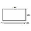 SLV Luminaire de plafond PANEL P 1200/600 60 ON-OFF >200LM/W UGR < 19, commutable, multipower IP20, blanche, laqu� 