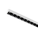 3-phase spot SIGHT EVO SINGLE square, suitable for VDU workstation IP20, black, lacquered 