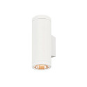 SLV outdoor wall luminaire HELIA PRO L UP/DOWN up / down, cylindrical, DALI controllable, impact resistant IP65, white