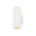outdoor wall luminaire HELIA PRO L SINGLE 1 flame, cylindrical, DALI controllable, impact resistant IP65, white