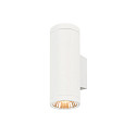 SLV outdoor wall luminaire HELIA PRO L UP/DOWN up / down, cylindrical, DALI controllable, impact resistant IP65, white