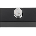 SLV Luminaire de miroir SUN MIRROR QUAD avec bouton de commande IP44, noir, laqué 