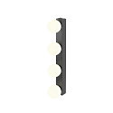 SLV Luminaire de miroir SUN MIRROR QUAD avec bouton de commande IP44, noir, laqué 