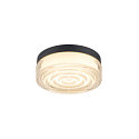 Applique et plafonnier CYFT WAVE XL IP65, noir, laqu� gradable