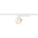 1-Projecteur monophas� KALU 2.0 PHASE cylindrique, UGR < 19, avec optique de lentille, pivotant � la cardan IP20, blanche