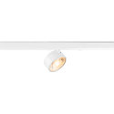 Projecteur triphas� KALU 2.0 cylindrique, adapt� aux postes de travail avec �cran IP20, blanche, laqu� gradable