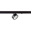 SLV Projecteur triphas� KALU 2.0 cylindrique, adapt� aux postes de travail avec �cran IP20, noir, laqu� gradable