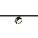 Projecteur sur rail KALU 2.0 cylindrique, adapt� aux postes de travail avec �cran IP20, noir, laqu� gradable