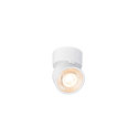 Applique et plafonnier KALU 2.0 � 1 flamme, adapt� aux postes de travail avec �cran IP20, blanche, laqu� gradable
