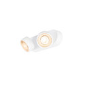 SLV Applique et plafonnier KALU 2.0 � 2 flammes, adapt� aux postes de travail avec �cran IP20, blanche, laqu� gradable