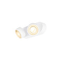 SLV Applique et plafonnier KALU 2.0 � 2 flammes, adapt� aux postes de travail avec �cran IP20, blanche, laqu� gradable